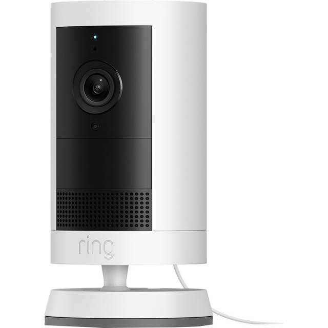 Ring Outdoor Camera Plus (Plug In) 2K Smart Home Security Camera - White