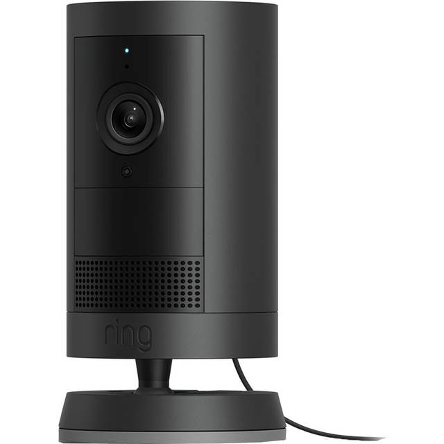 Ring Outdoor Camera Plus Plug-in Smart Security Camera with Built-in Wi-Fi, Black