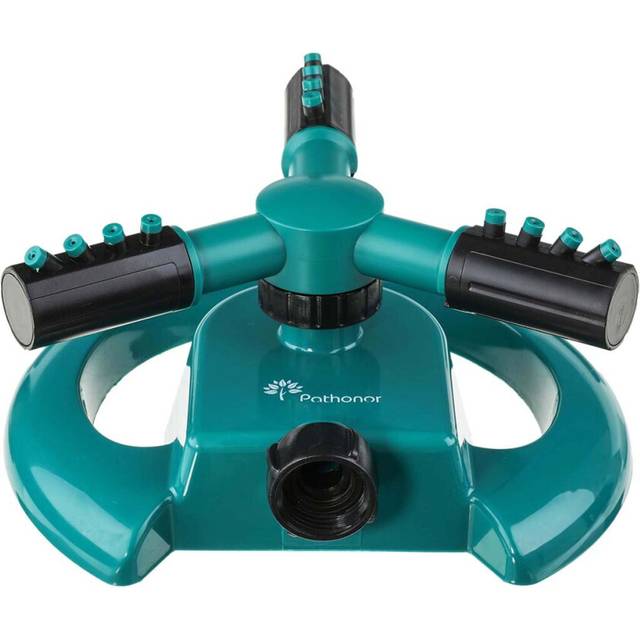 Lawn Sprinkler Automatic Garden Water Sprinklers Irrigation Rotation 360 US