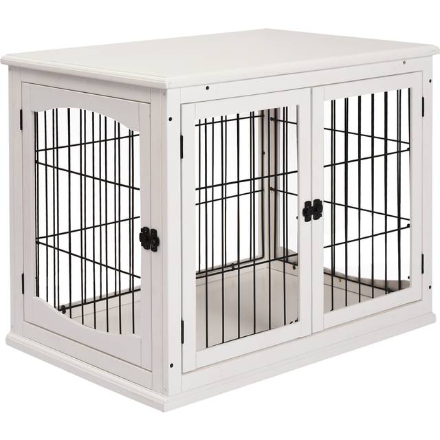 TEMU Dog Crate, Furniture Style Puppy Cage End Table, Pet Kennel House With 3 Doors For Small Dog, 81 X 58.5 Cm