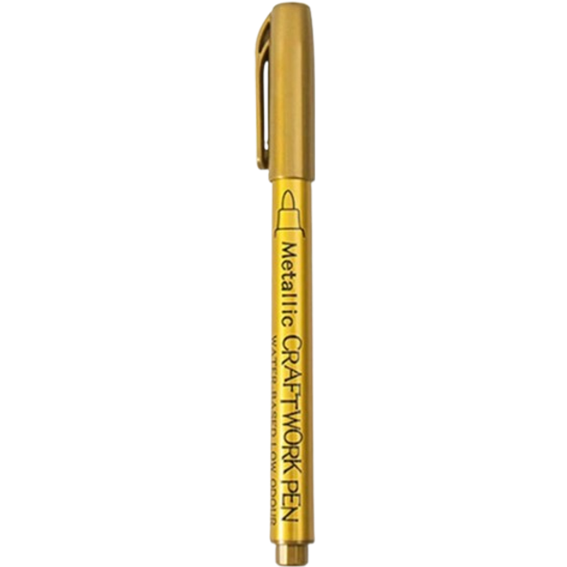 SHEIN 1pc/Multi-Piece Metal Craft Pens Pens.School Supplies.Markers.Pen.School Stuff.Stationery.Highlighters For SchoolGold And Silver Signature Pens, Art M