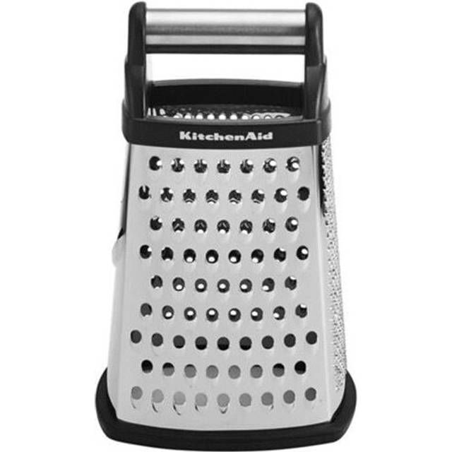 KitchenAid  6.25 x 5.25 in. Black & Silver Stainless Steel Box Grater