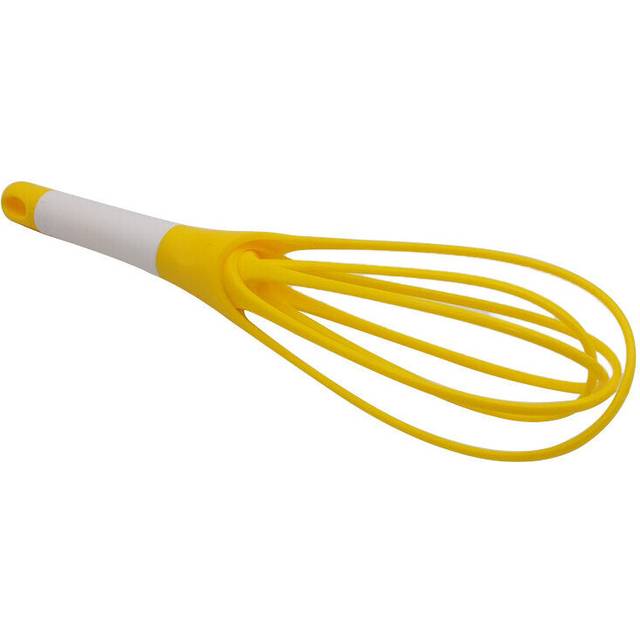 (Yellow) Multifunction Whisk Mixer for Eggs Cream Baking Flour Stirre Hand Food Grade Plastic Egg Beaters Kitchen Cooking Tools