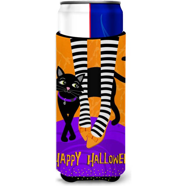 Caroline's Treasures Halloween Witches Feet Michelob Ultra Hugger for slim cans cold-beverage-koozies  MUK  Multicolor
