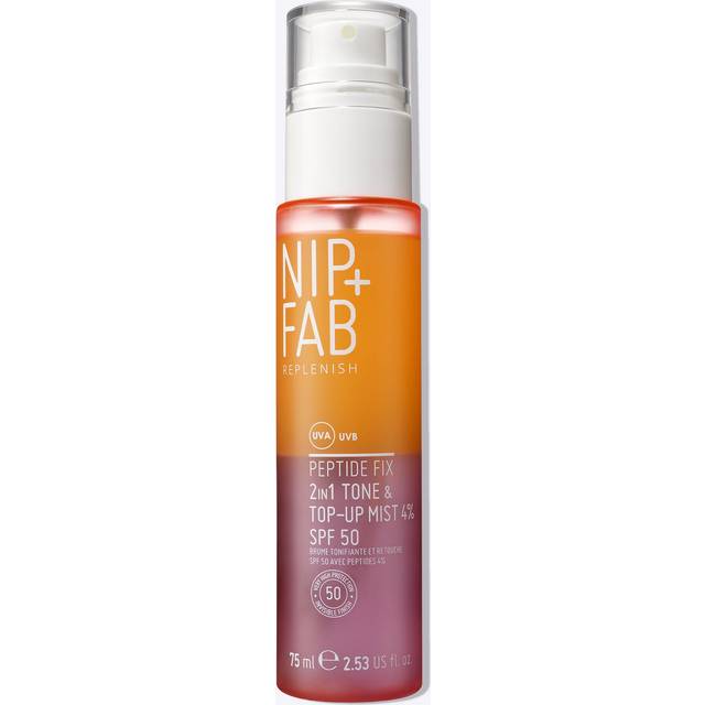 NIP+FAB Peptide Fix 2-in-1 Tone & Top Up SPF50 Mist 4% 75ml