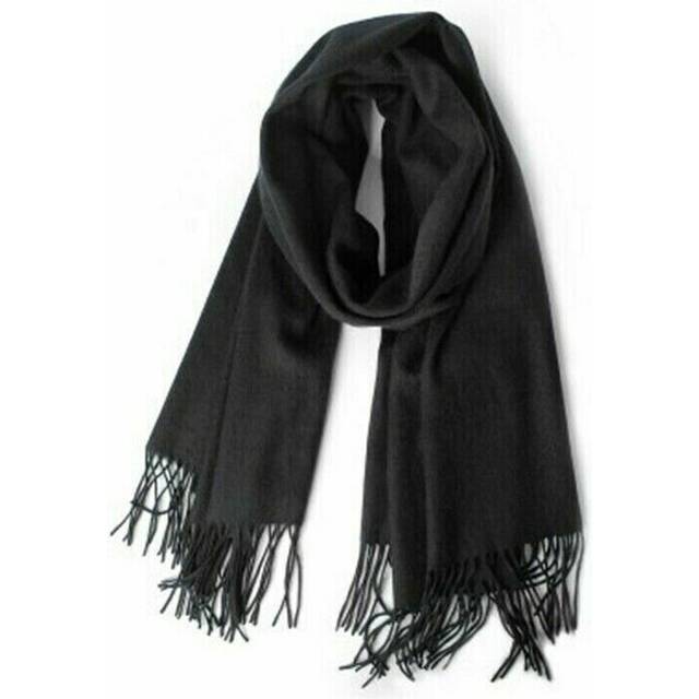 Super Soft Mens Ladies Winter Warm Thick Knit Wool Solid Scarfs Shawl Neck Wrap