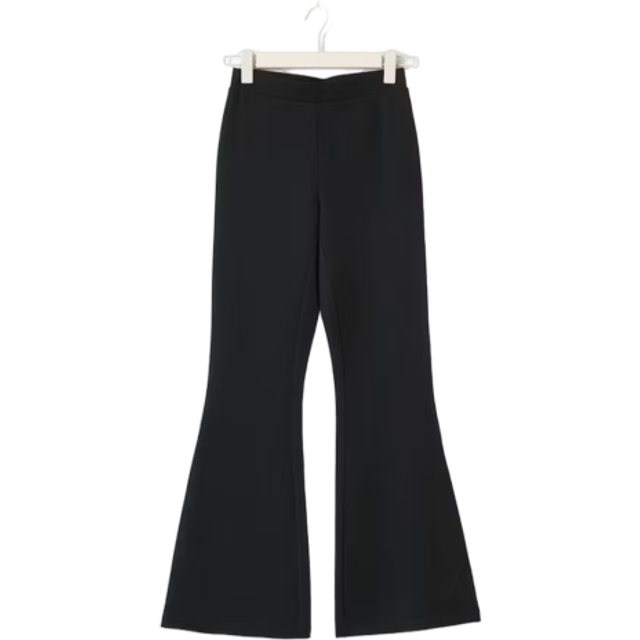 Gina Tricot-Petite trousers-utsvängda byxor-Svart-S-Dam
