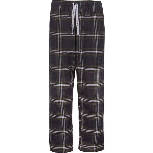 (Navy, Medium) Mens Pyjama Bottoms Bed Pajama Pj Lounge Trousers Check Checked Tartan Cotton Blend Relaxed Fit Pockets Size S M L Xl Xxl