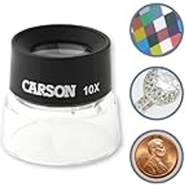 Carson LumiLoupe 10x stående förstoringsglas (LL-10)