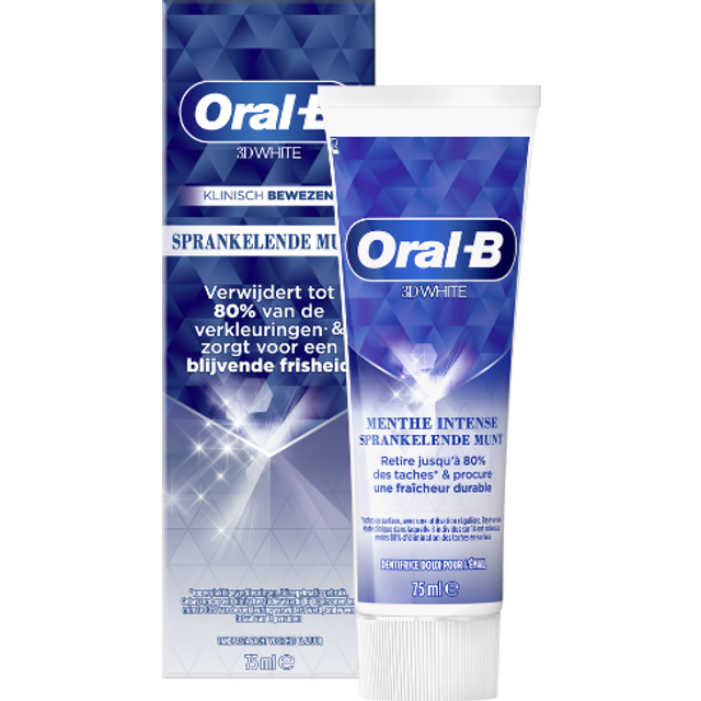 Oral-B 3D White Toothpaste Sparkling Mint 75 ml.
