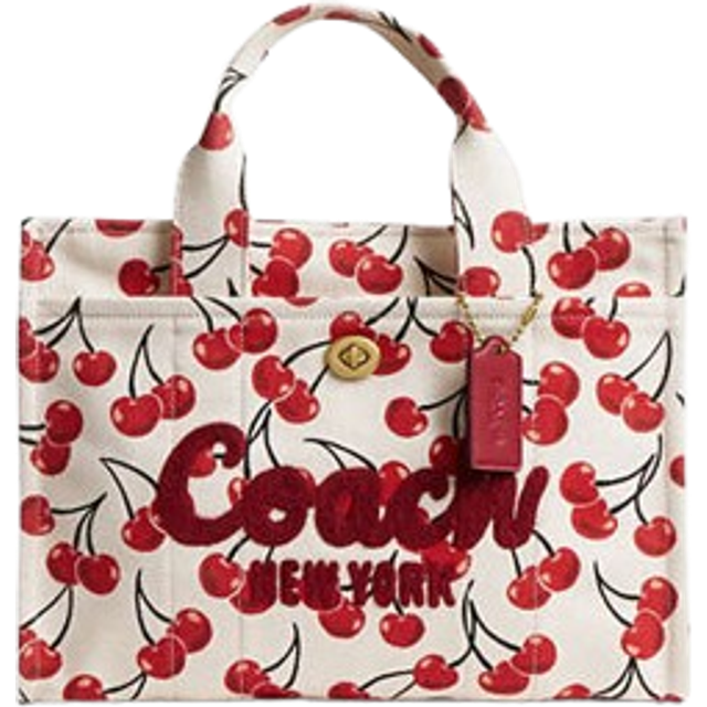 Cargo Tote Bag With Cherry Print