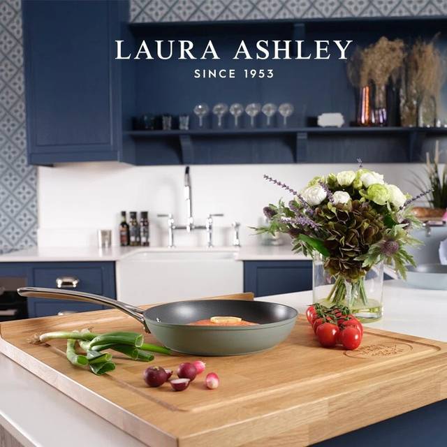 Laura Ashley Forged Aluminium Non-stick Frying Pan 20Cm - Sage Leaf, Green