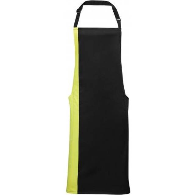 (One Size, Black/ Hot Pink) Premier Unisex Contrast Workwear Bib Apron (Pack of 2)