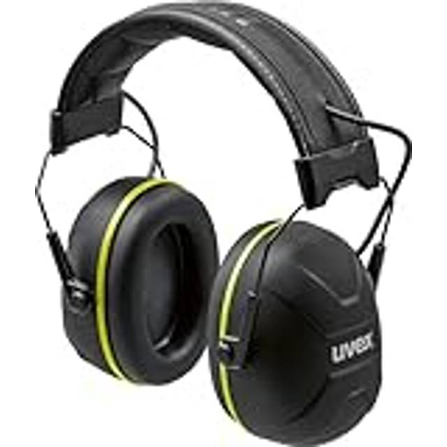 uvex aXess one lime – aktiv hörselskydd med Bluetooth 5.2-teknik – SNR 31 dB, IP54 utomhus lämplig och robust bygel – svart, lime – en storlek, Svart/lime, En Storlek