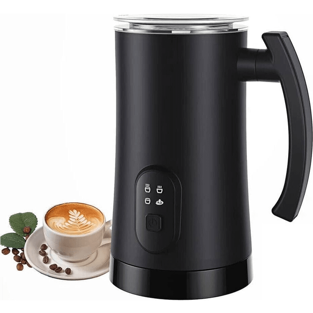 TEMU Electric Milk Frother, 4 In 1 Milk Steamer, Automatic Hot & Maker Uk