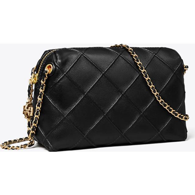 Tory Burch, Cross Body Bags, female, Black, ONE SIZE, Quilted Shoulder Bag in Black