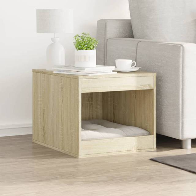 Engineered Wood Litter Box Enclosure - Sonoma Oak (42cm H X 47cm W X 59cm D)