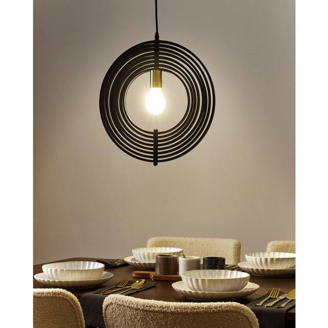 MURRELL 1 - Light Natural Sphere Pendant - White
