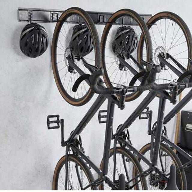 SHEIN Bike Rack Wall Mounted, 4 Bicycles + 3 Helmets, Space Saving Vertical Bike Rack, Garage Bike Hangers, Indoor Cycle Stands Storage Holder For Road Bike