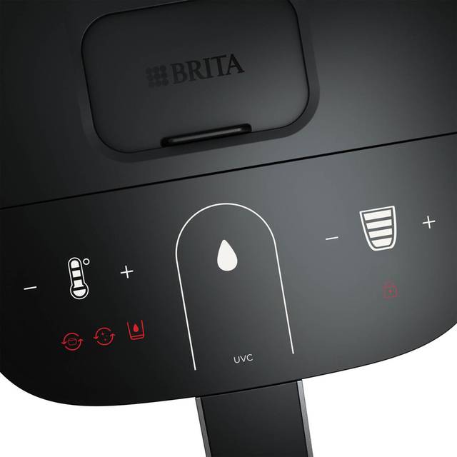 Brita Cube Ambient & Hot Water Dispenser (4L) Incl. UV-C & Maxtra Pro Water Filter, Black