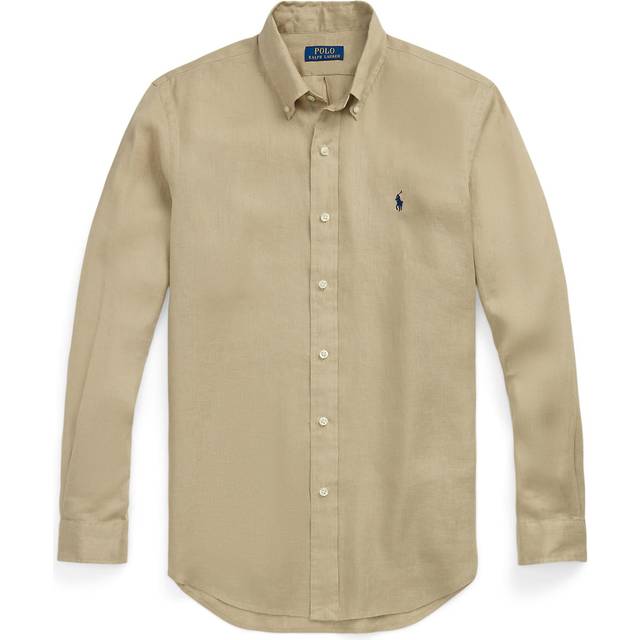 Slim Fit linen shirt - POLO RALPH LAUREN - gender_Man - Beige (M)