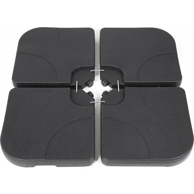 Amatury Plastic Umbrella Weight - Black (8cm H X 100cm W X 100cm D)