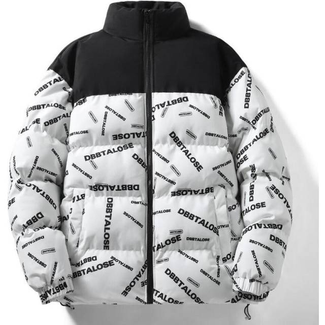 (white, XXXXL) Cotton Coat Men&apos;s Coat Autumn And Winter Thickened Cotton Coat Men&apos;s Korean Down Jacket