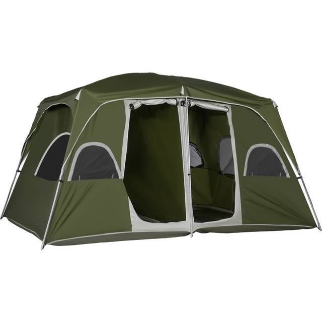 TEMU Camping Tent, Family Tent 4-8 Person 2 Room, With Large Mesh Windows, Up For Backpacking Hiking Outdoor
