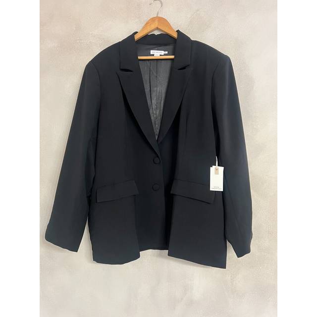 Good american plus size womens black blazer - size uk xxxl - rrp = £195