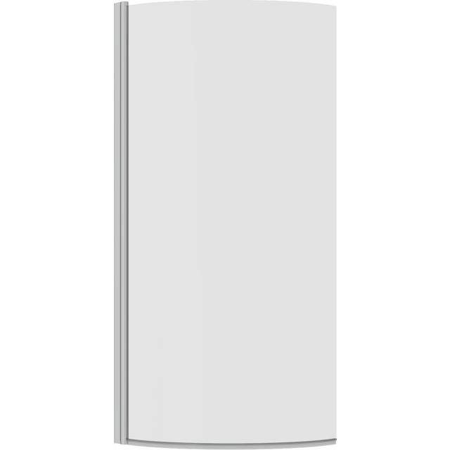 Bruyere 1400mm H P Shape Bath Screen with Clear Glass - Chrome (1,400mm H)