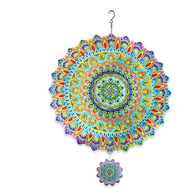 12Inch Wind Spinners Home Garden Decor, Patio Yard Backyard Outdoor Decorations Colorful Decoration Gift for Hanging