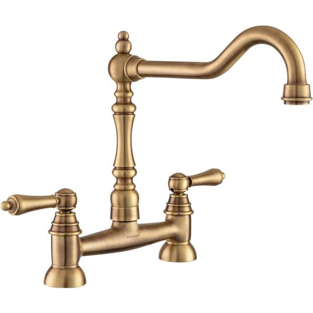 Rangemaster Sink & Taps Kitchen Faucet - Antique Brass (228cm)
