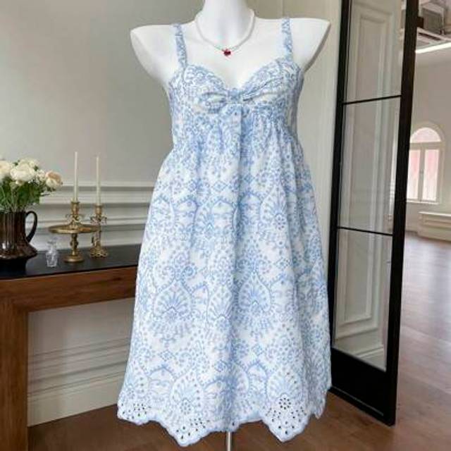 Comfortcana Women&#39;s Summer Bohemian Embroidered Dress