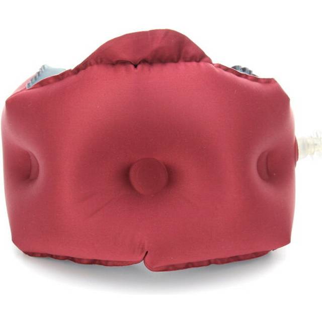 (Red) TPU Inflatable Car Pillow Neck Support Decompression Neck Collar For Travel Airport
