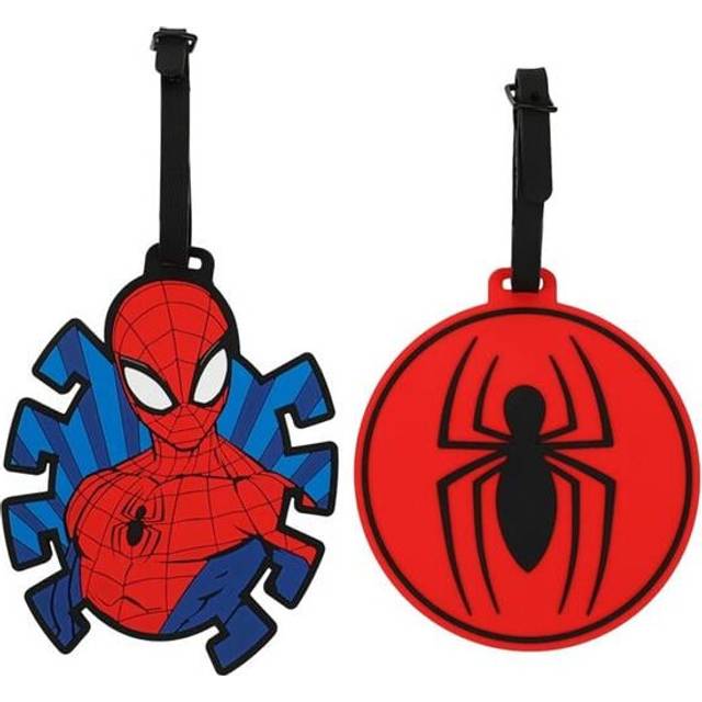 Spider-Man 889091 Spider-Man Molded Rubber Luggage Tags - Pack of 2