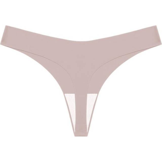 (khaki, L) Finetoo Women Seamless G-string Sexy Low-waist Thongs Bikini Panties Soft And Comfortable