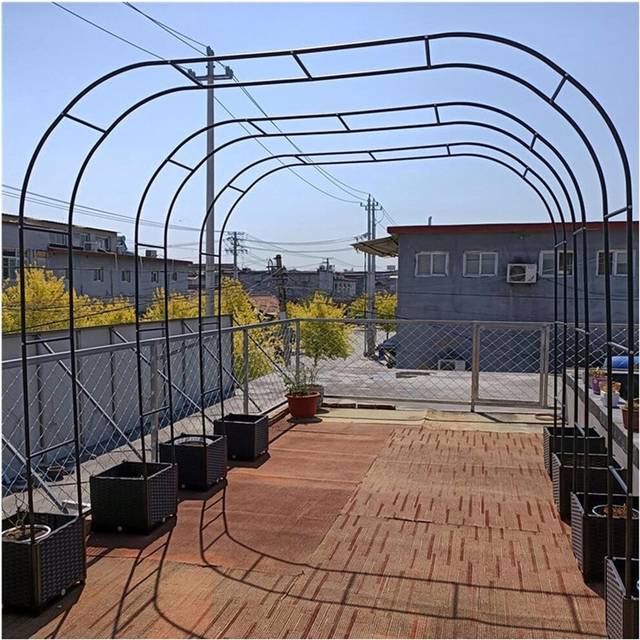 Large Garden Arch, Extra Wide 300/350Cm Garden Arbor Archway, Rose Arch for Roses Climbing Plants Support Wedding Arch Extra Tall Pergola Trellis