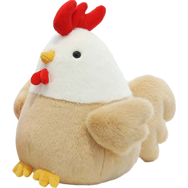 SHEIN 1pc Cute Plush Chicken Doll, Adorable Soft & Comfortable Hen & Rooster Stuffed Doll For Soothing Babies, Chicken Plushie, Suitable For Scene Set/Photo
