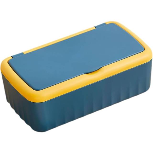 Tissue Box Holder Square Tissue Box Case Stylish Medium Size Wipes Dispenser Sealed Dustproof Refillable Tissue Box