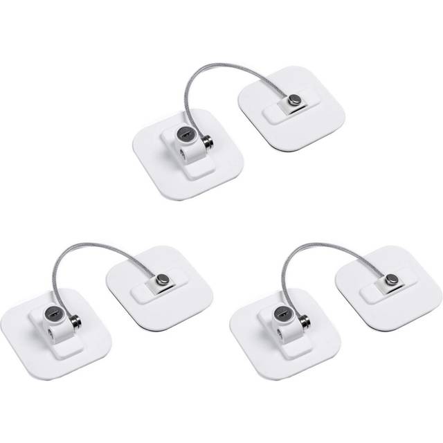 Fridge Lock,Refrigerator Locks,Freezer Lock with Key for Child Safety,Locks to Lock Fridge and Cabinets-3Pack
