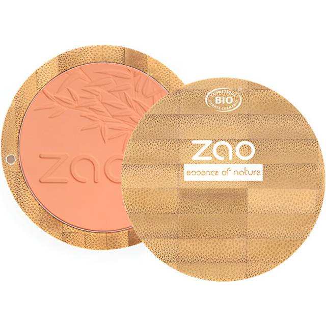 Zao Compact Blush Powder High Impact Cheeks Face Makeup Blends Easily Wrinkle Defying Minimize Fine Lines Pores Highlighting Contour Vegan Flawless Ve