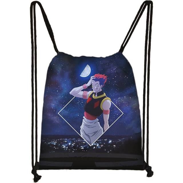 (SKD-Hunter12) Anime  Backpack Hunter X Hunter Women Drawstring Bag HXH Killua Zoldyck