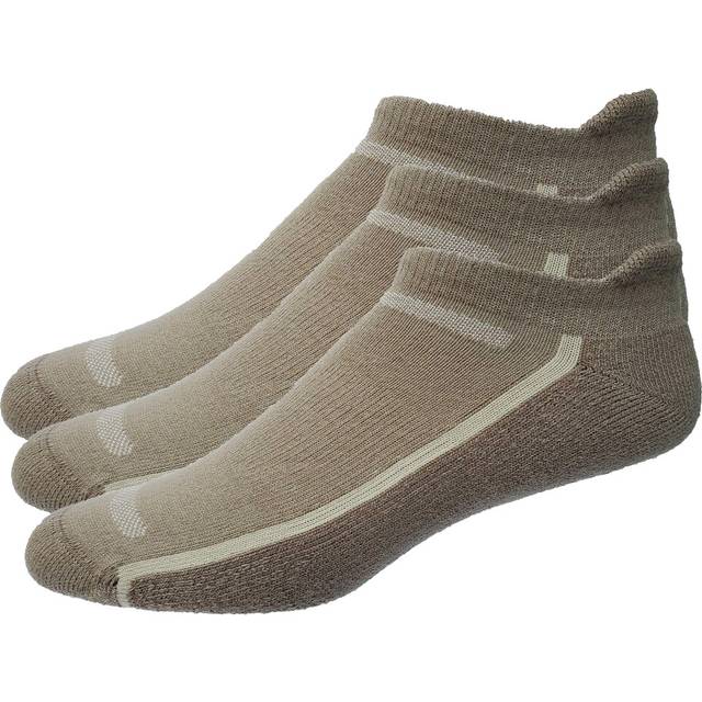High Falls Footwear Mens 3-Pack No Show Tab golf Socks Small  Khaki  numeric_6  3-954  6-8.5