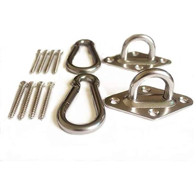 MHMYDZ 1000 lb Capacity Heavy Duty Hammock Hanging kit Ultra Durable Hammock Hooks Carabiners for Hammock Stand Hammocks Swing Chair,Multiple Indoor O