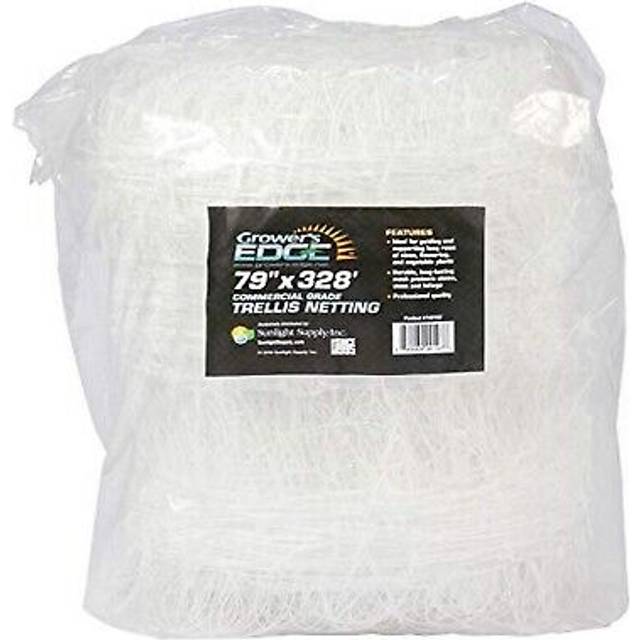 "Grower's Edge Commercial Grade Trellis Netting - Guides and Supports Climbing Plants  Long-Lasting Mesh  79"""""""" x 328'"