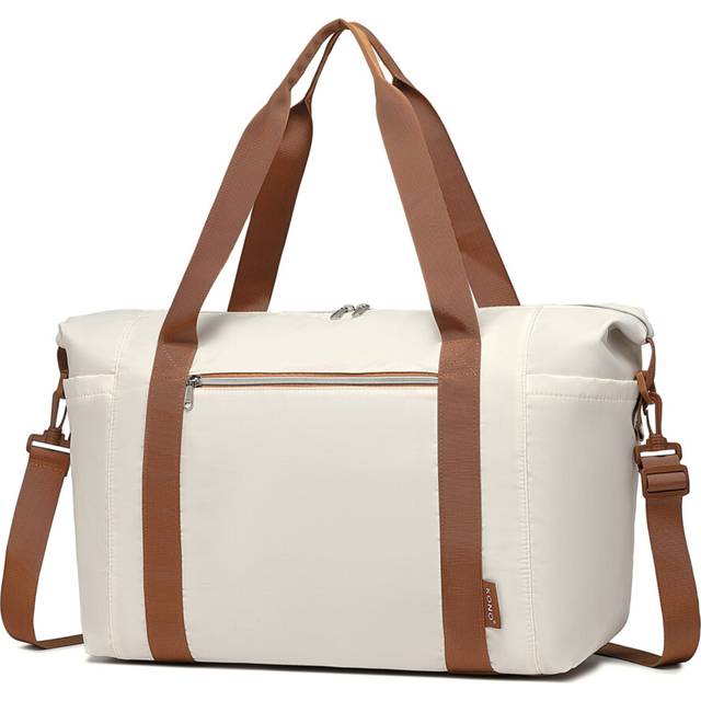 (Beige Brown) Large Capacity Travel And Gym Duffel Bag