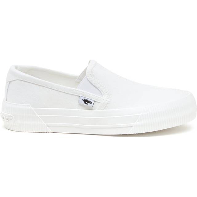 Rocket Dog Cheery White Slip-On Plimsoll Trainers - WHITE - 3