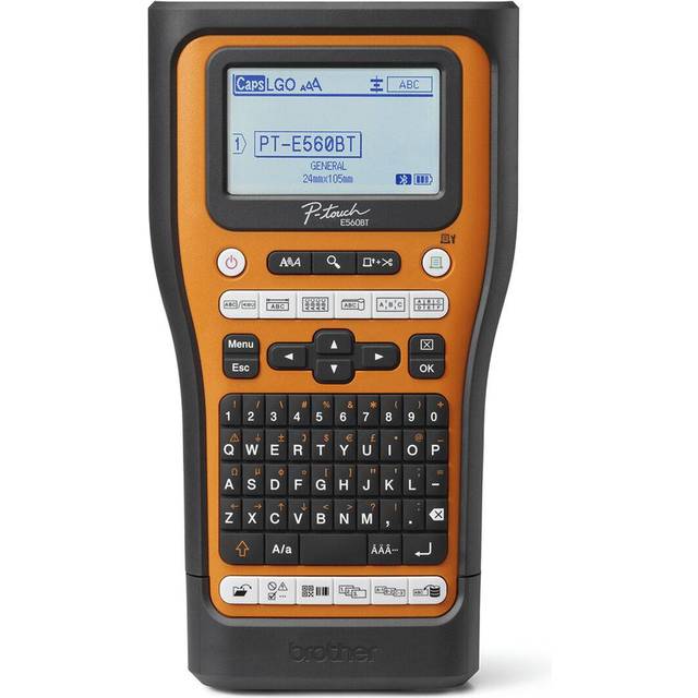 Brother Label Printer Wired & Wireless HSE/TZe Bluetooth QWERTY (PTE560BTVPQL1)