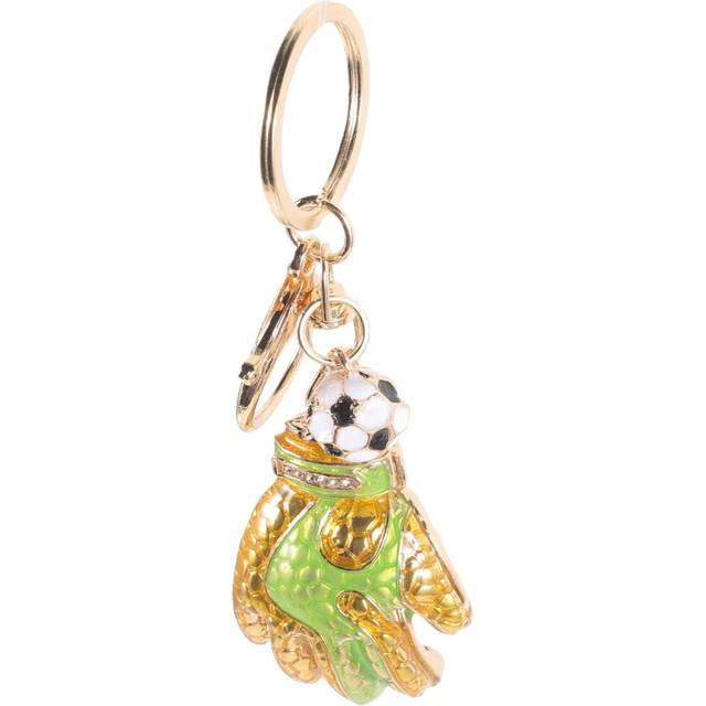 Football Goalkeeper Gloves Keyring Decorative Hanging Keychain Luggage Pendant Purse Ring Elegant Car Key Hanging
