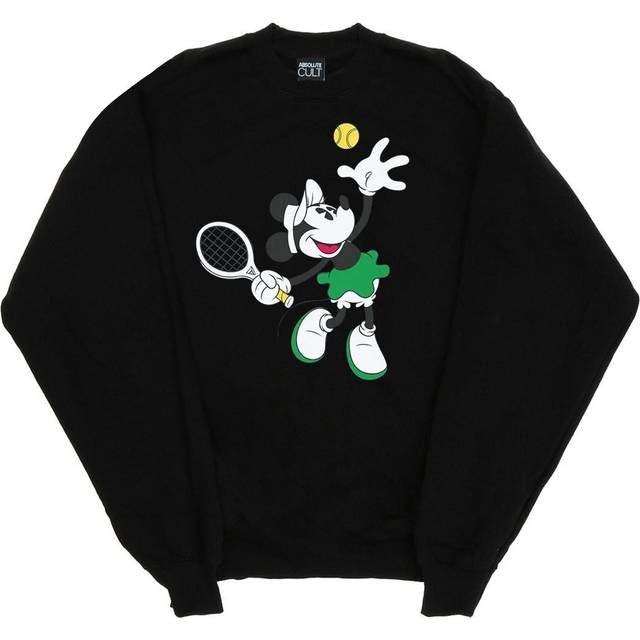 (XL, Black) Disney Womens/Ladies Minnie Mouse Tennis Sweatshirt